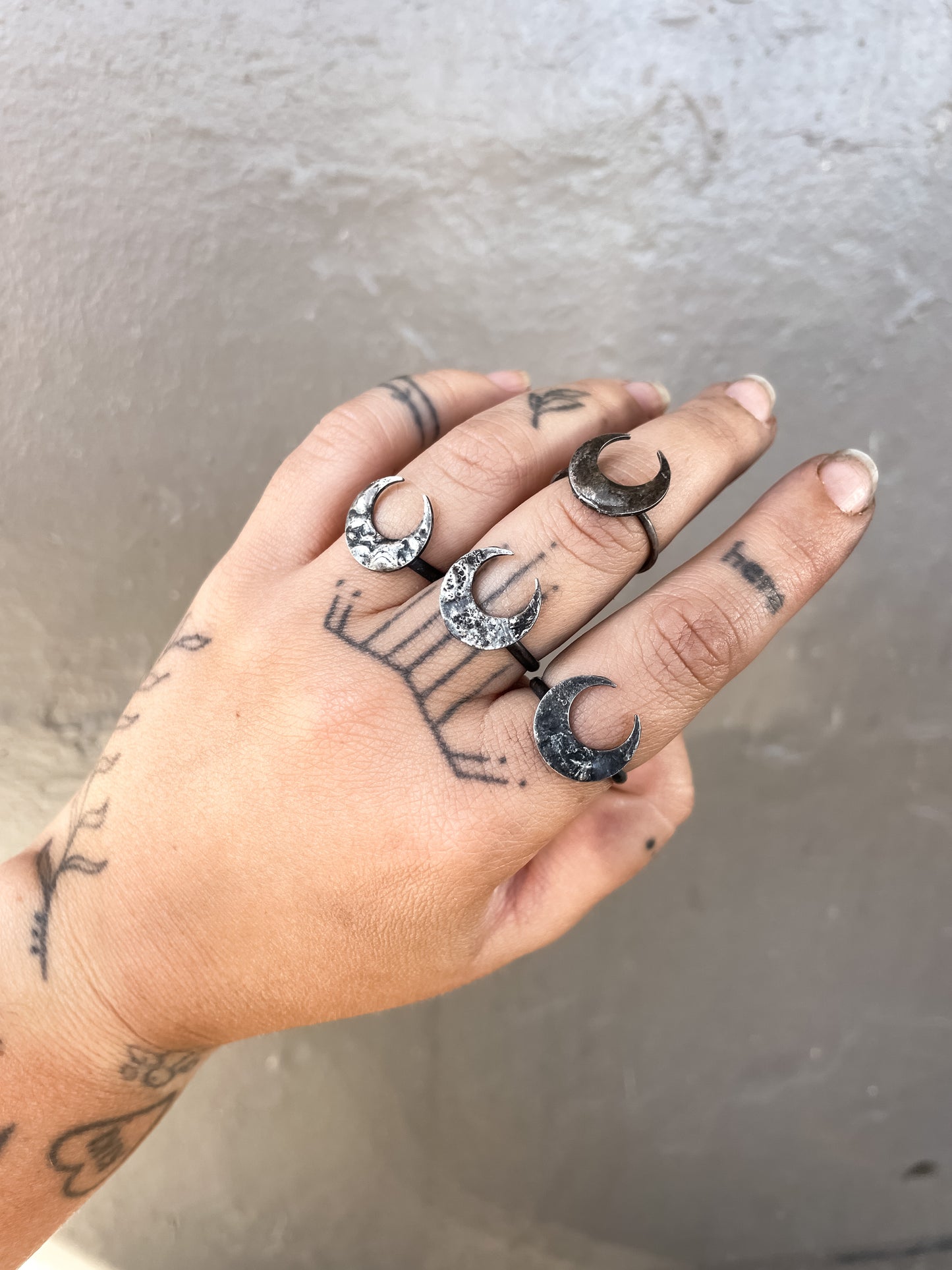 crescent moon ring