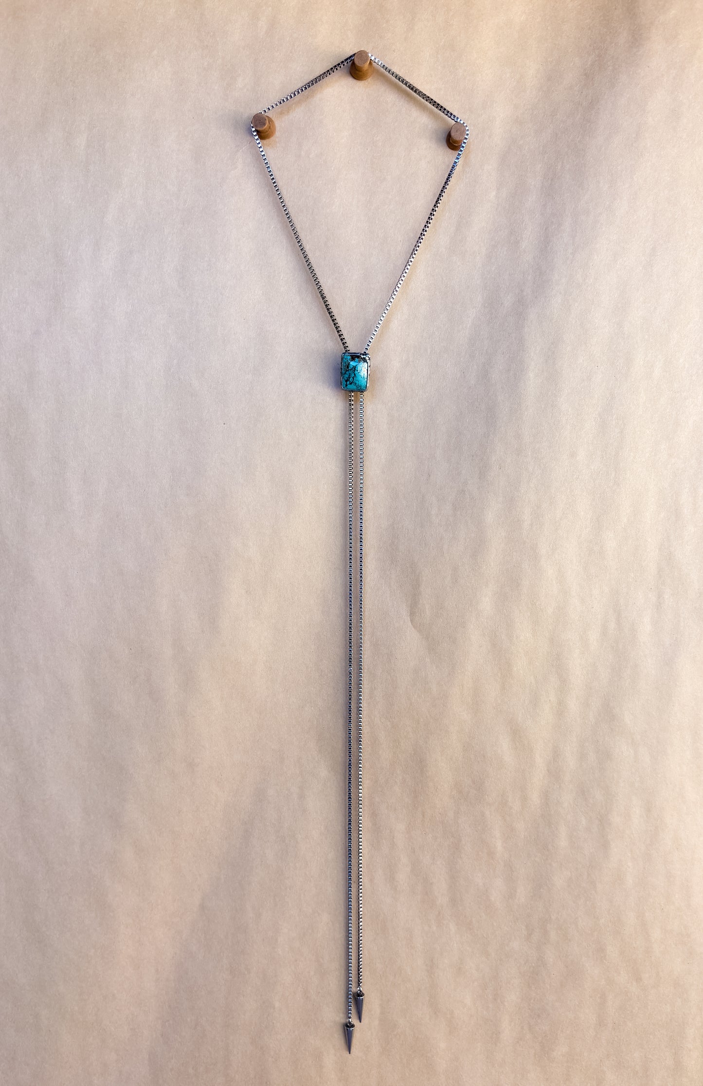 turquoise window chain bolo