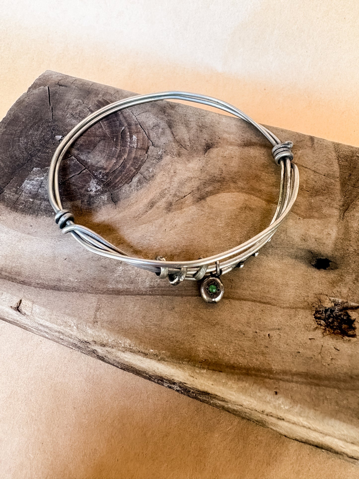 apple green junk bangle