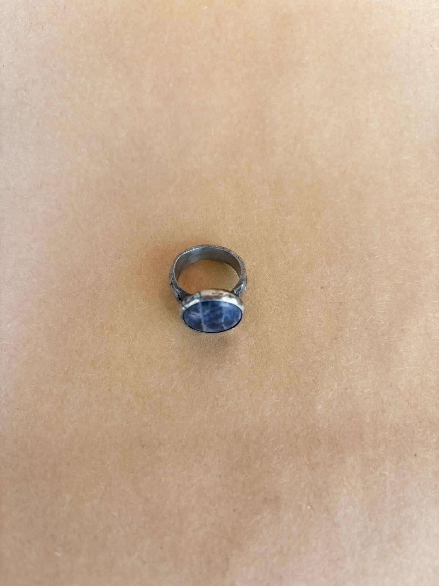 sodalite circle ring