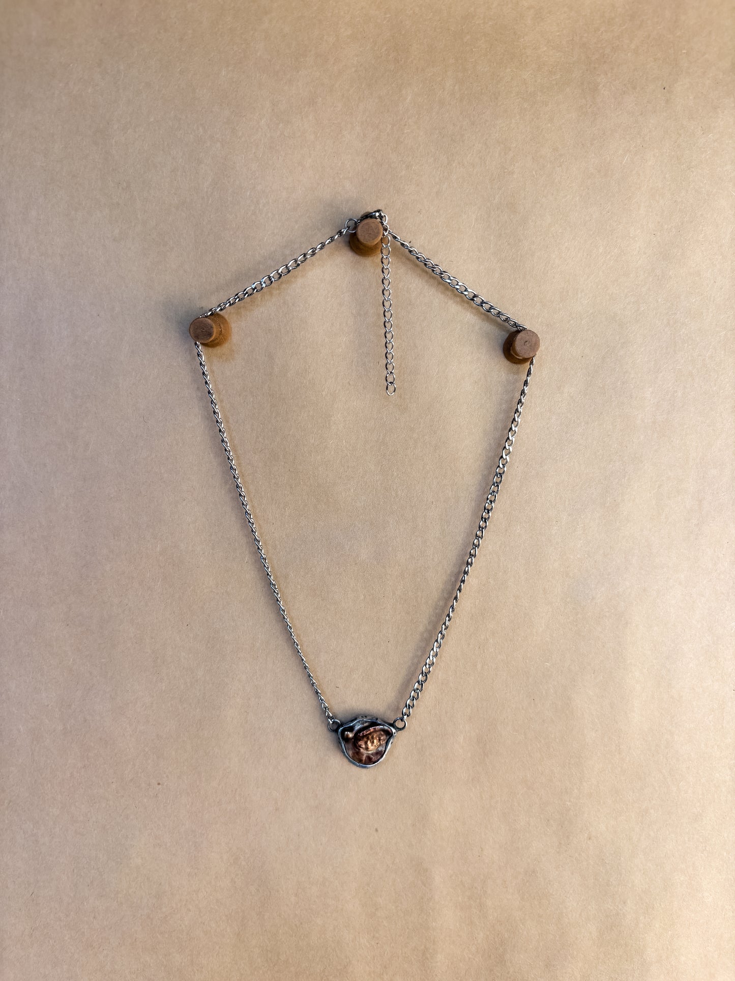 bronze pearl choker