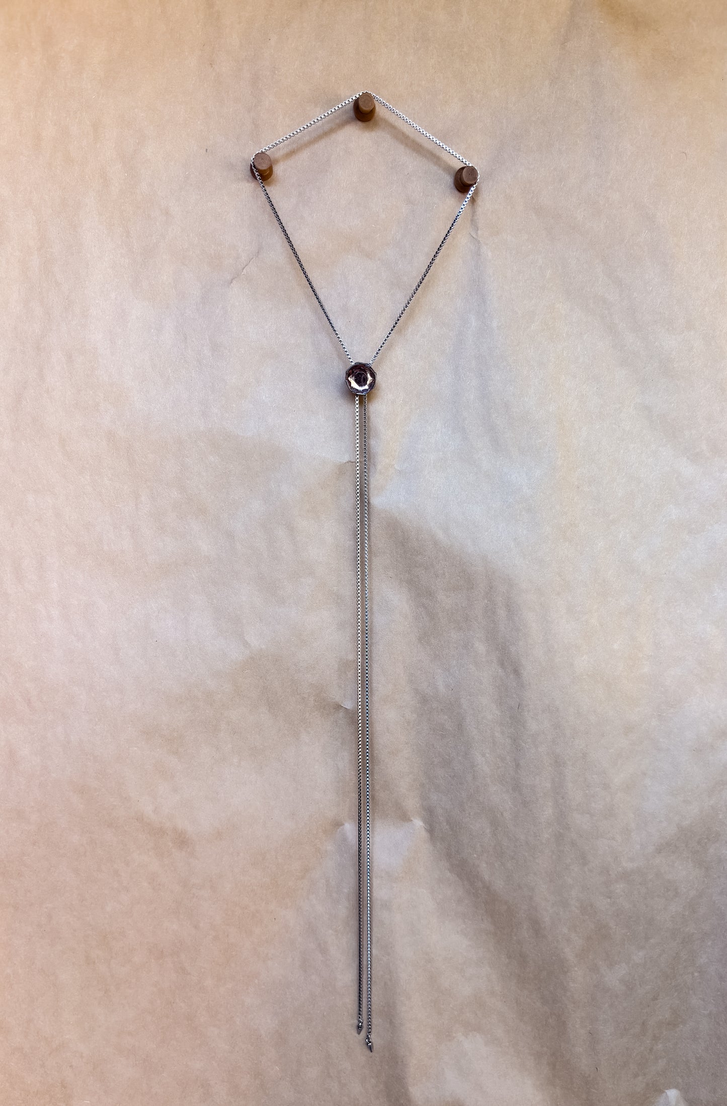 diamond rose chain bolo