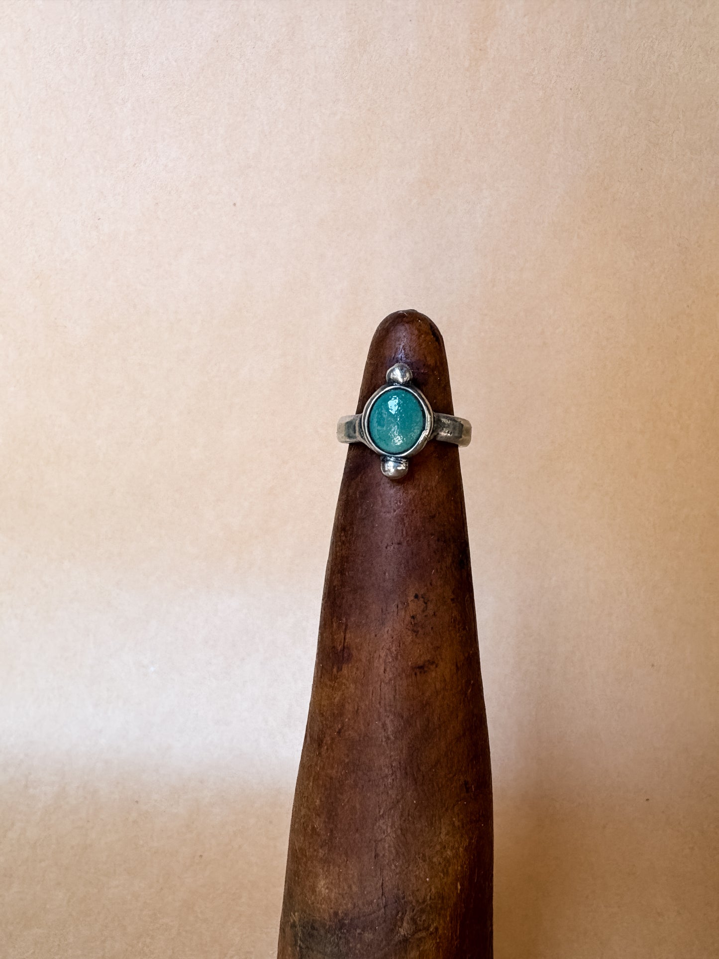 dotted jade ring
