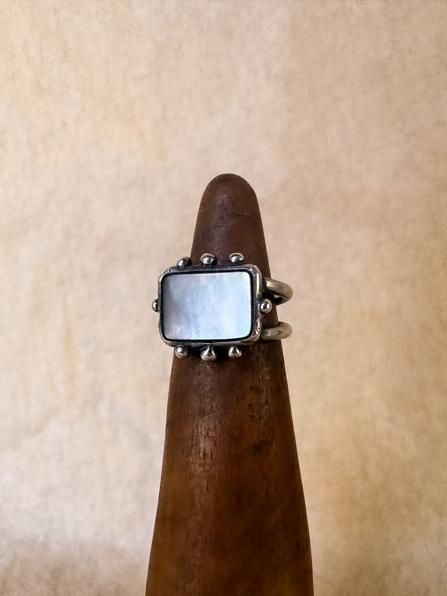 black glow bauble ring