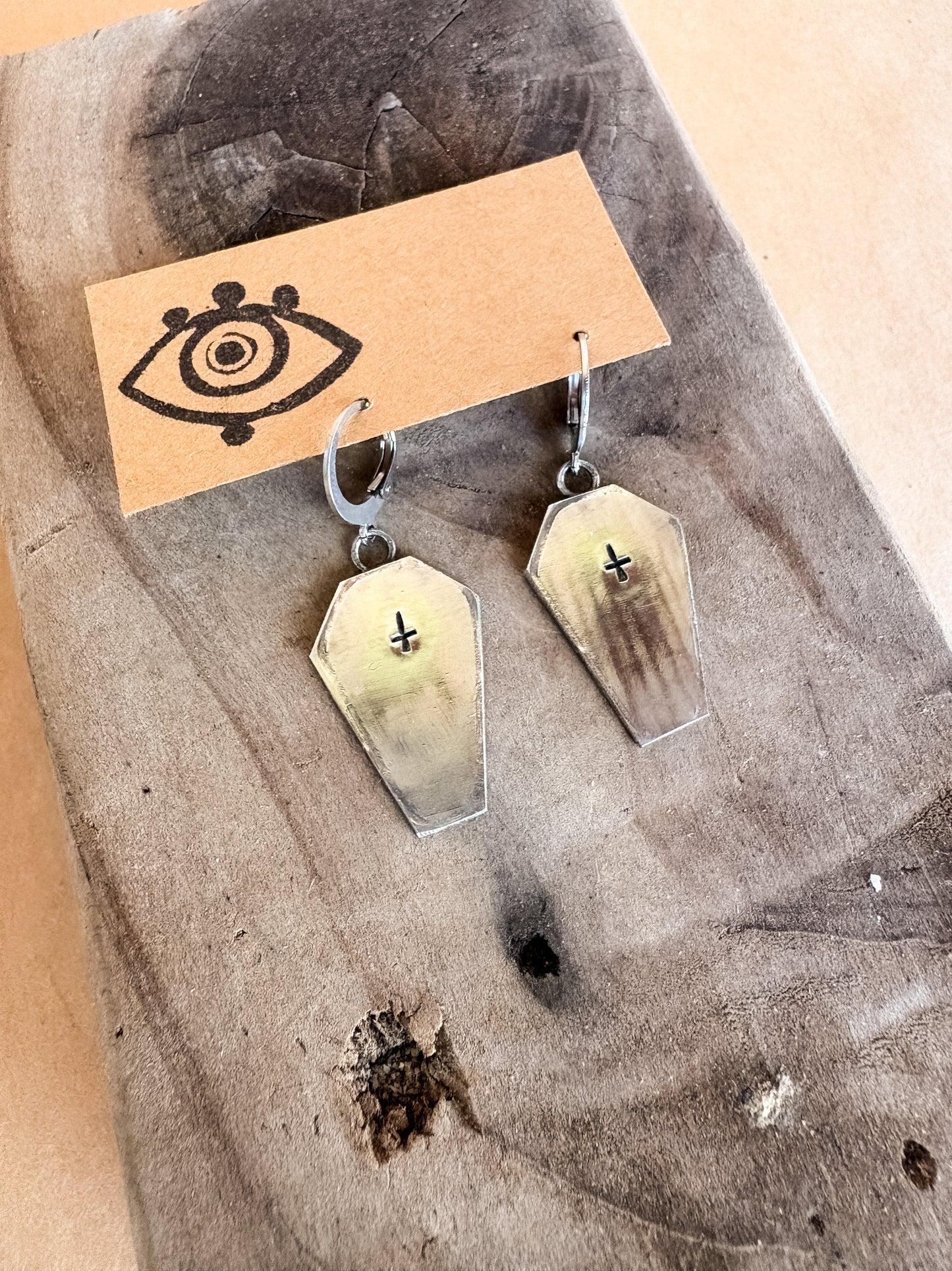 coffin earrings