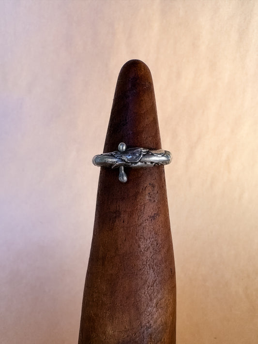 pierced slag fidget ring