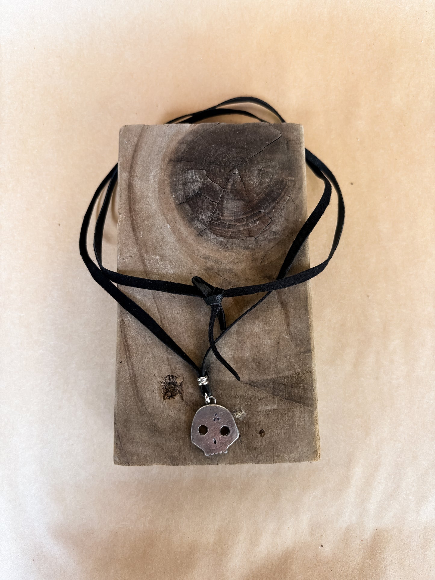 sparkle skull wrap choker