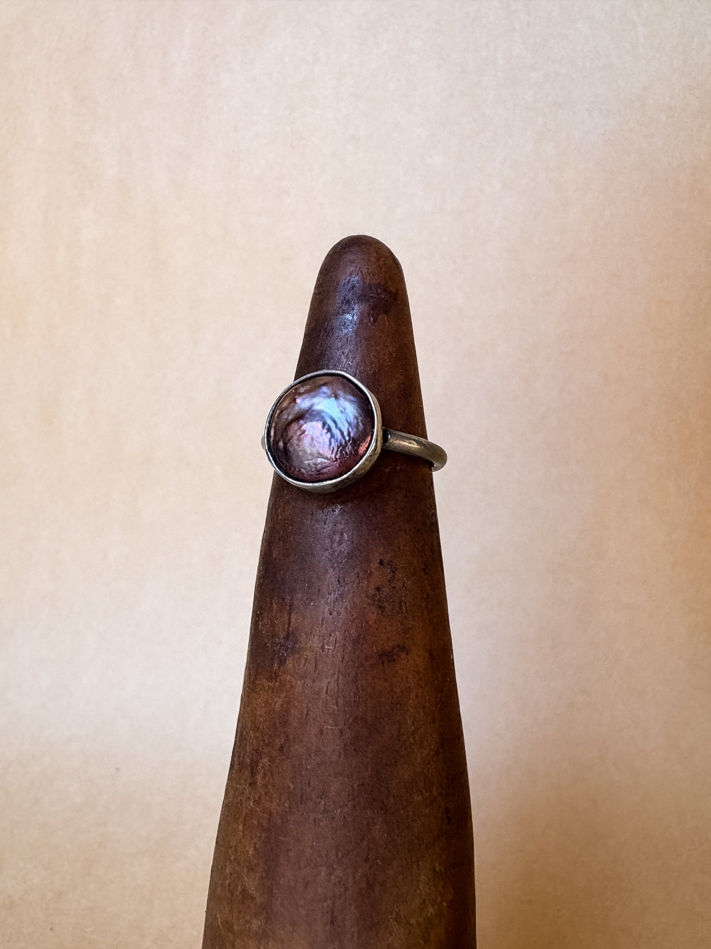 rose pearl ring