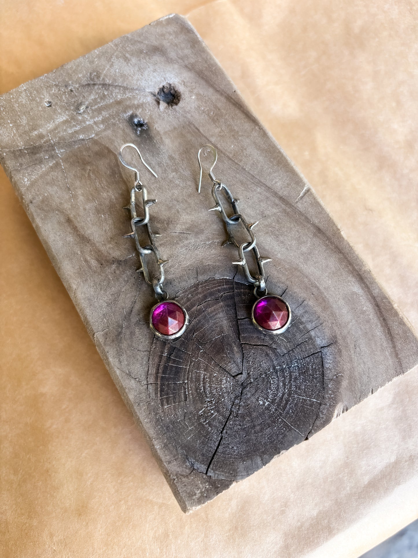 red jackpot earrings
