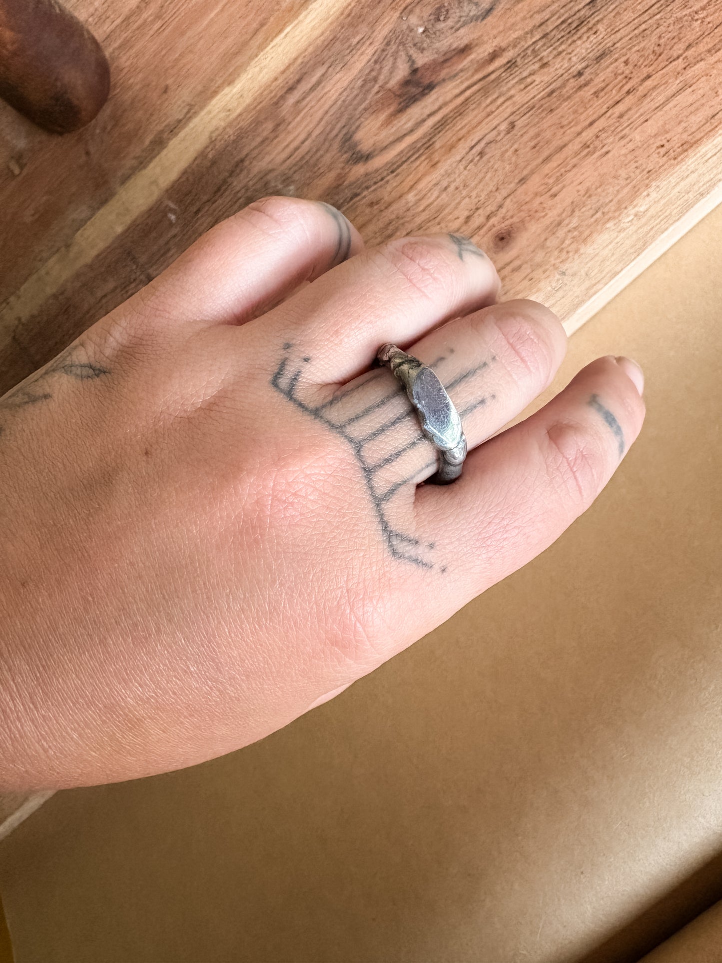 mirror signet ring
