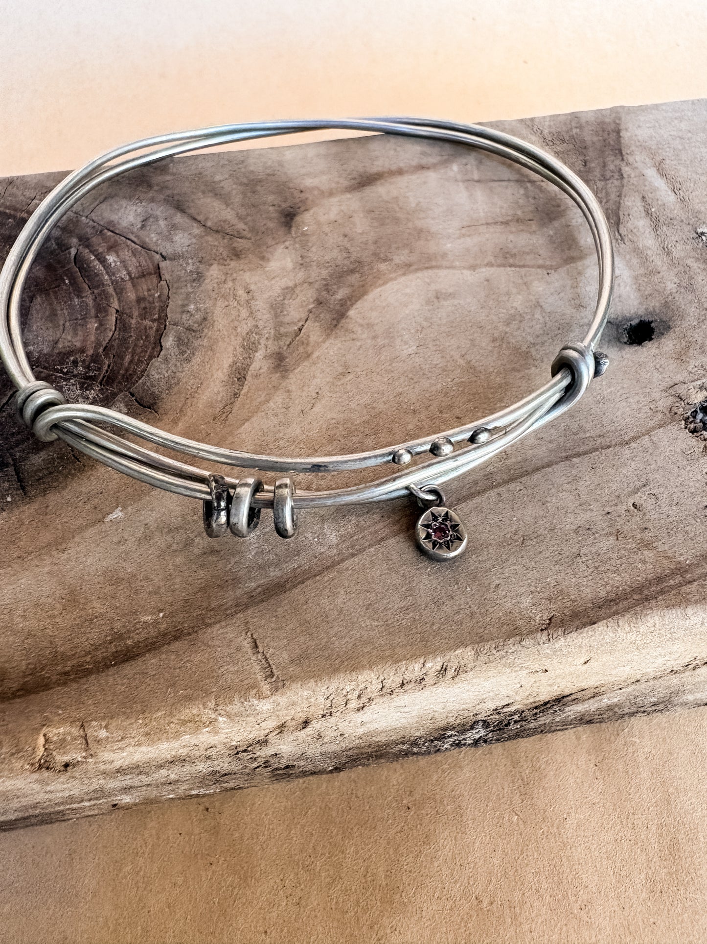violet sun junk bangle