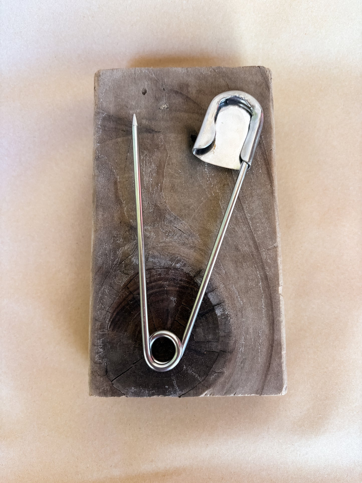 crescent moon safety pin