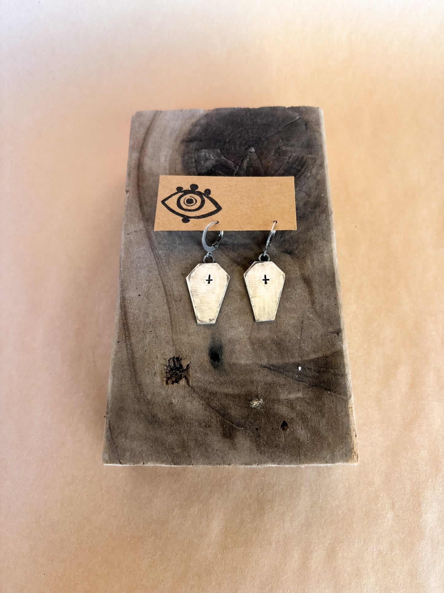 coffin earrings