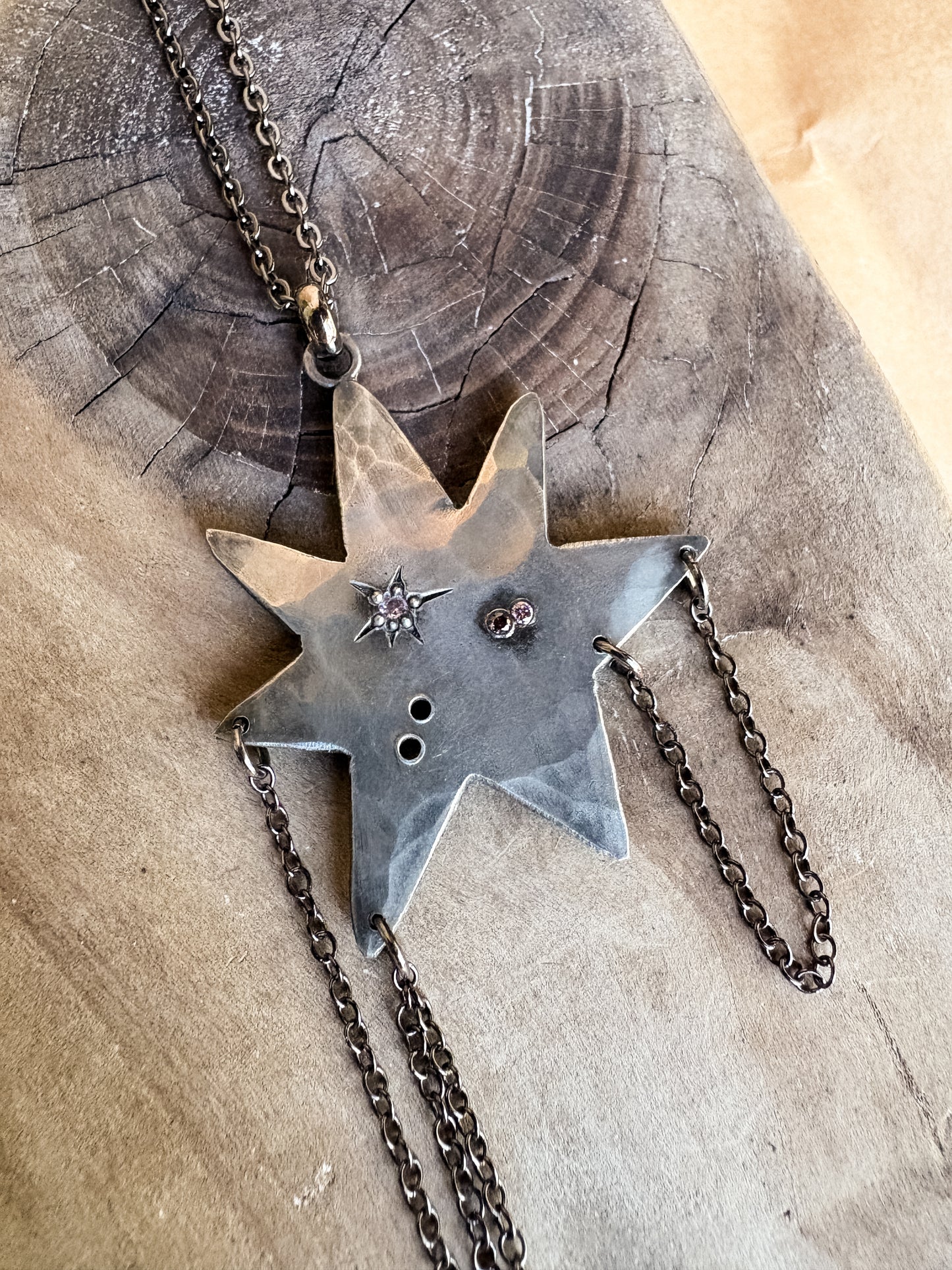 saint star necklace