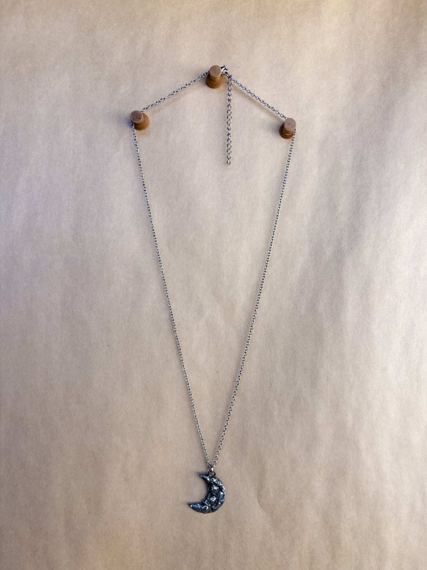 small crescent moon necklace