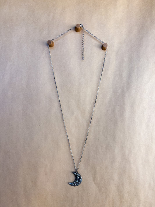 small crescent moon necklace