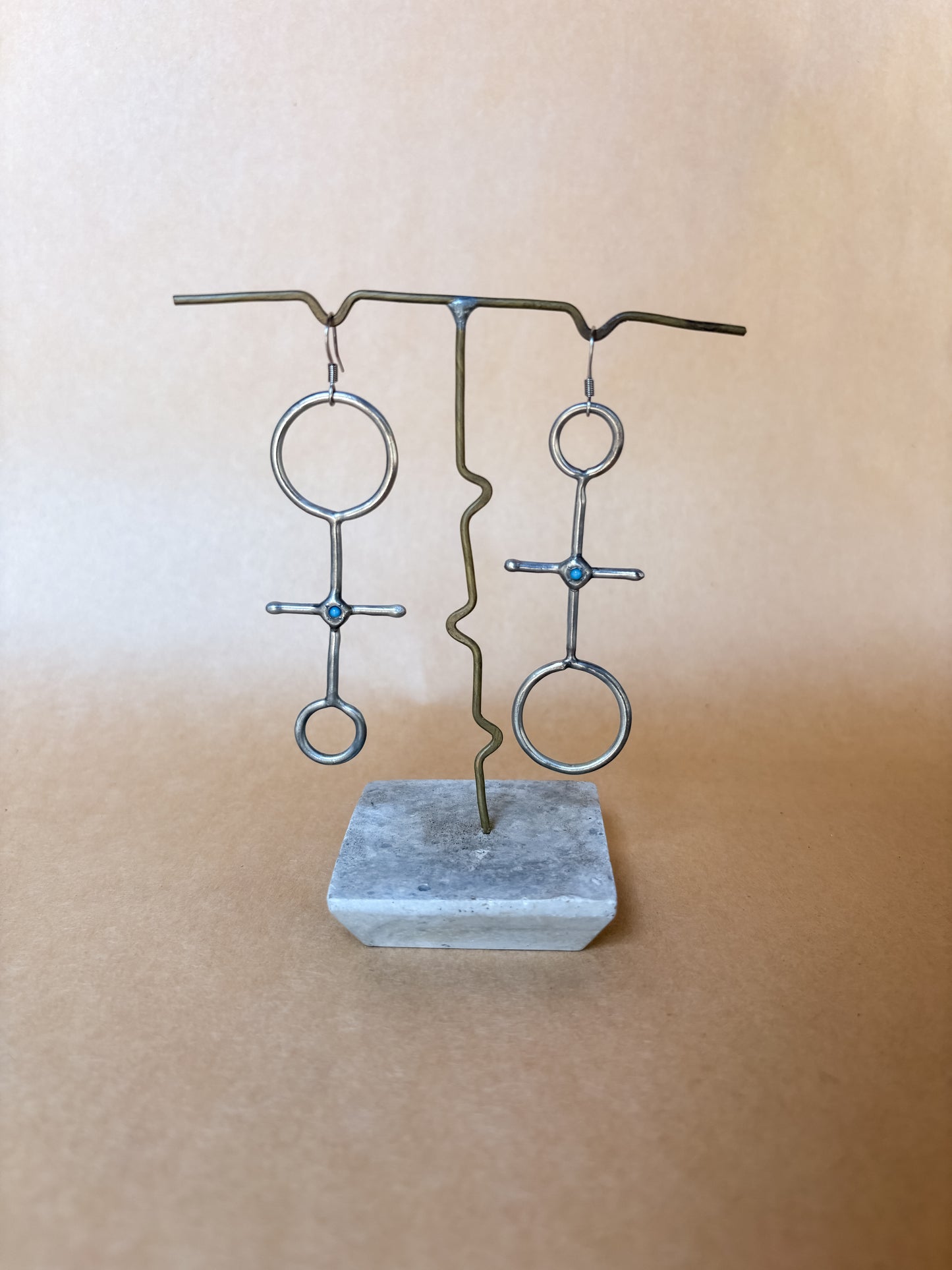 sky blue sigil earrings