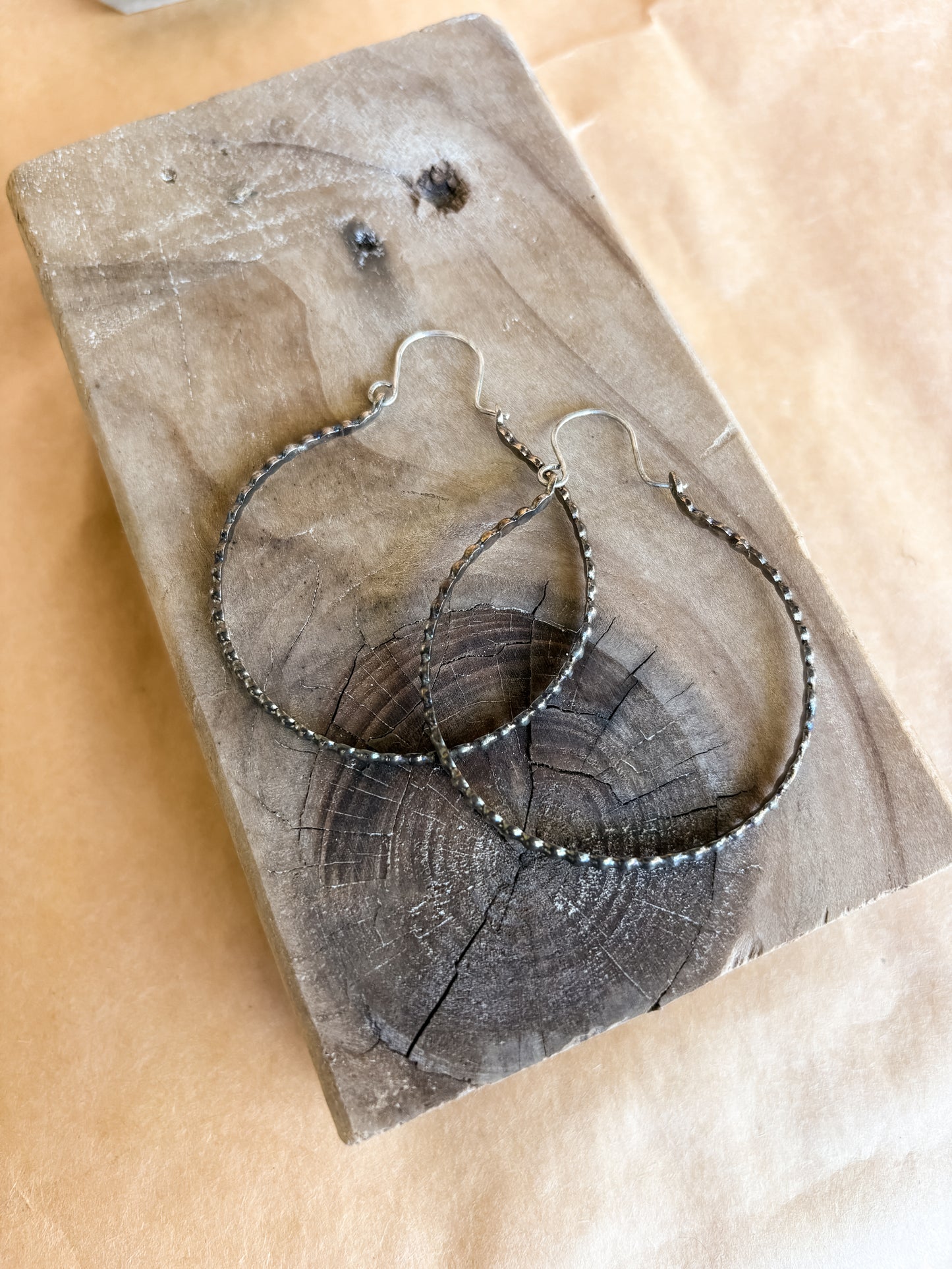 bubble hoop earrings