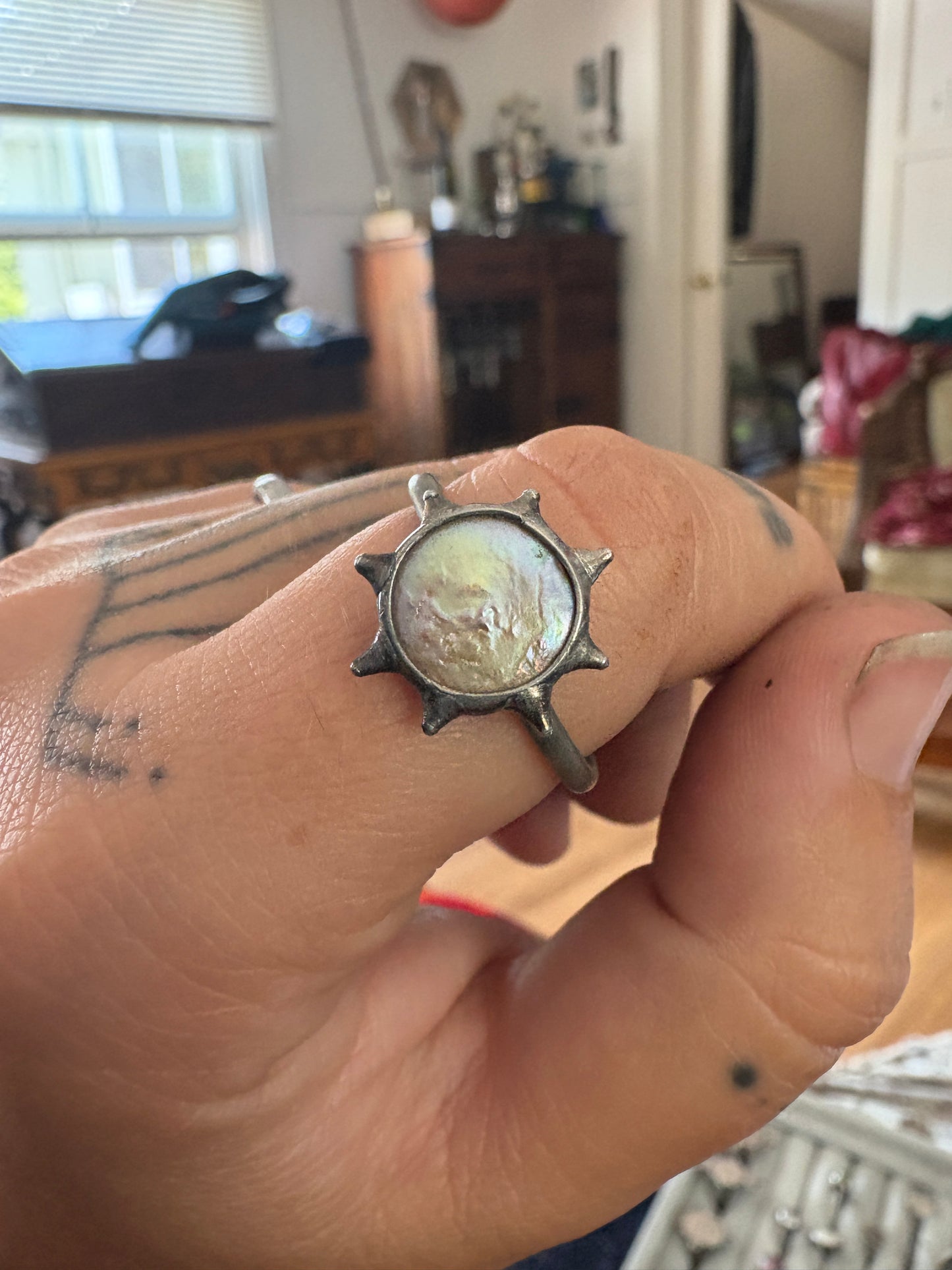 golden sun pearl ring