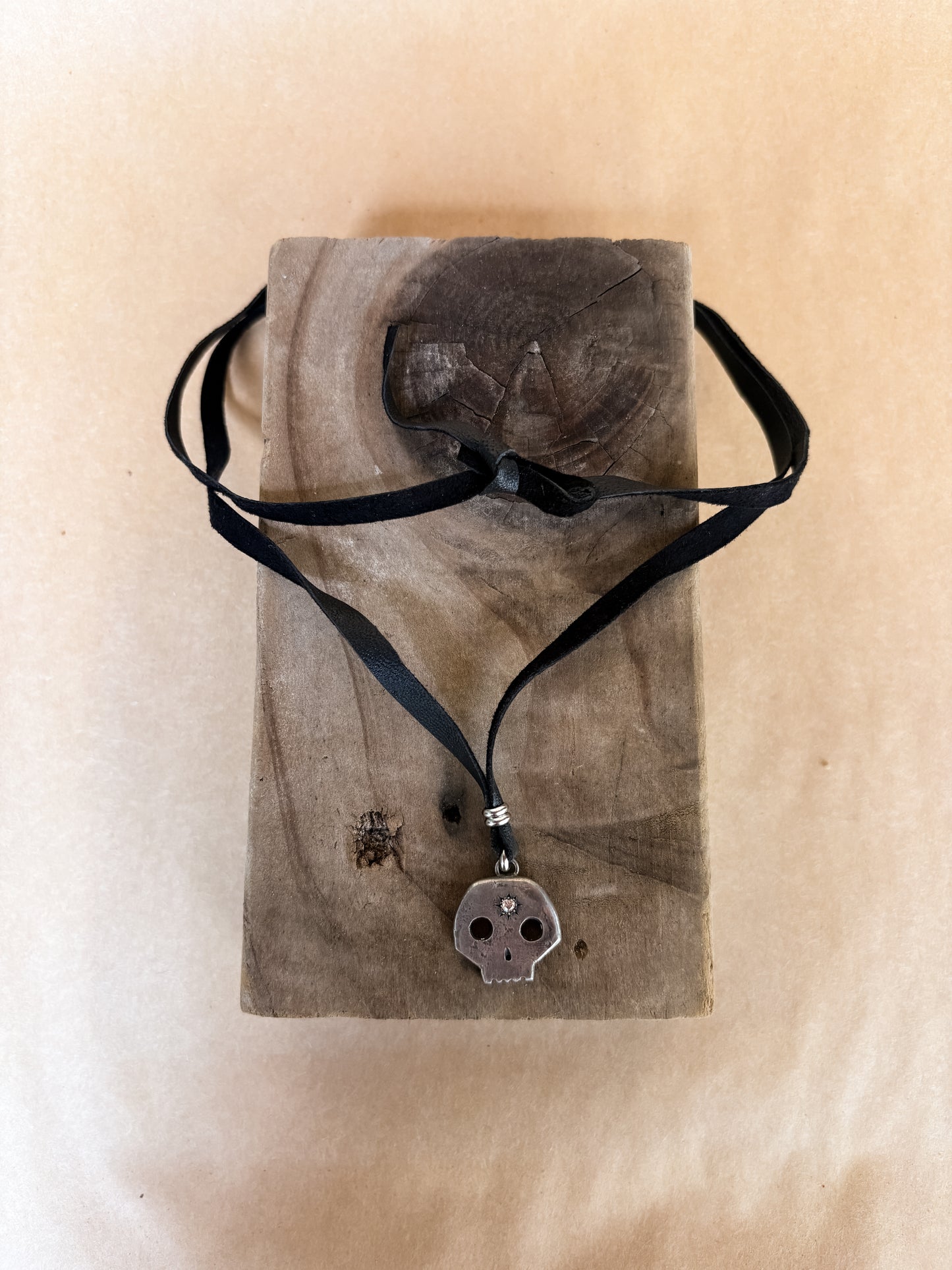 third eye skull wrap choker