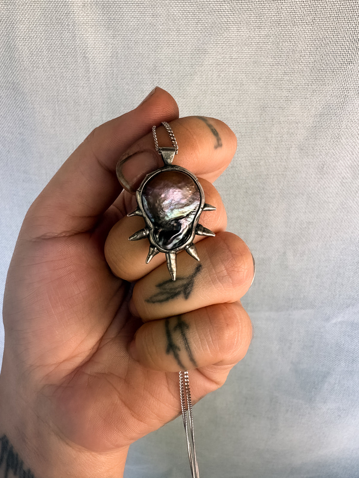 black nova wrap necklace
