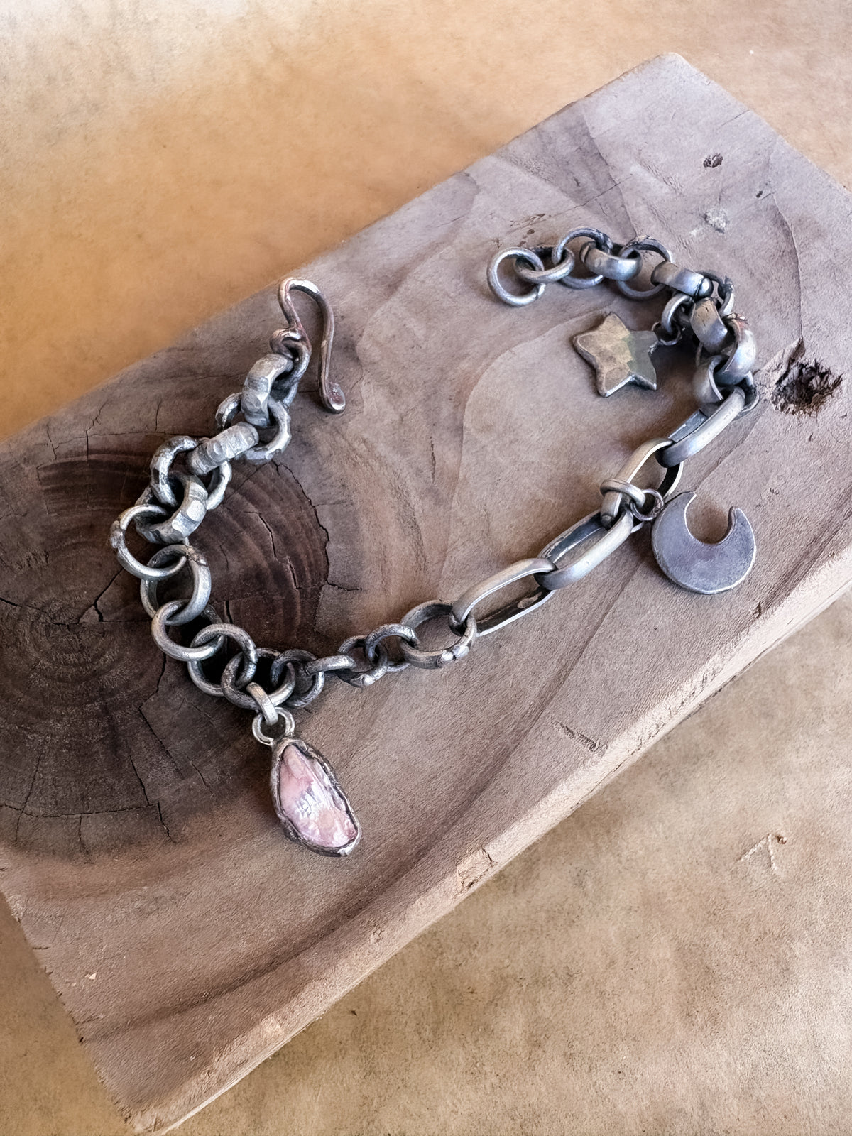 blush cloud charm bracelet