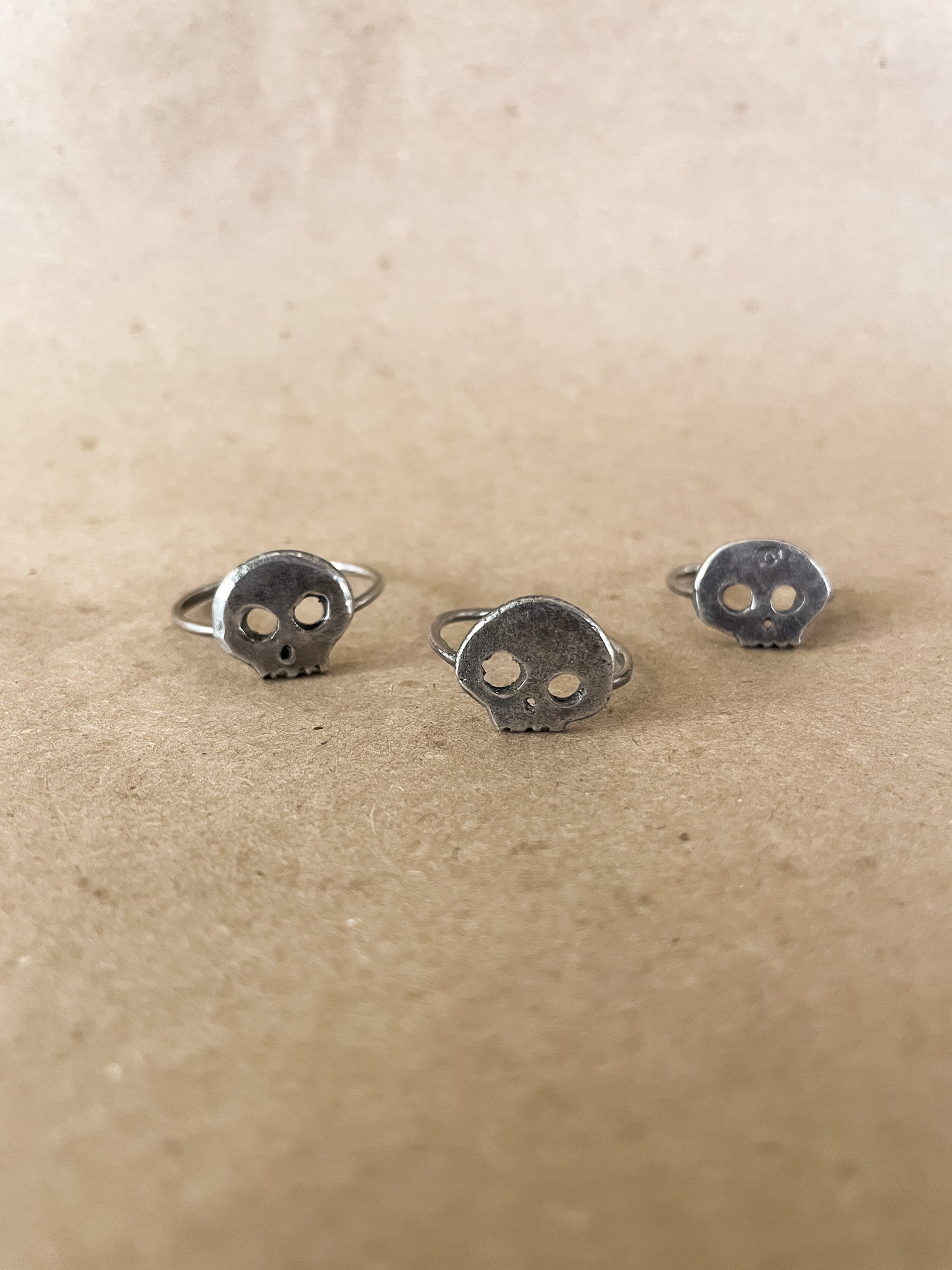 carved skull ring
