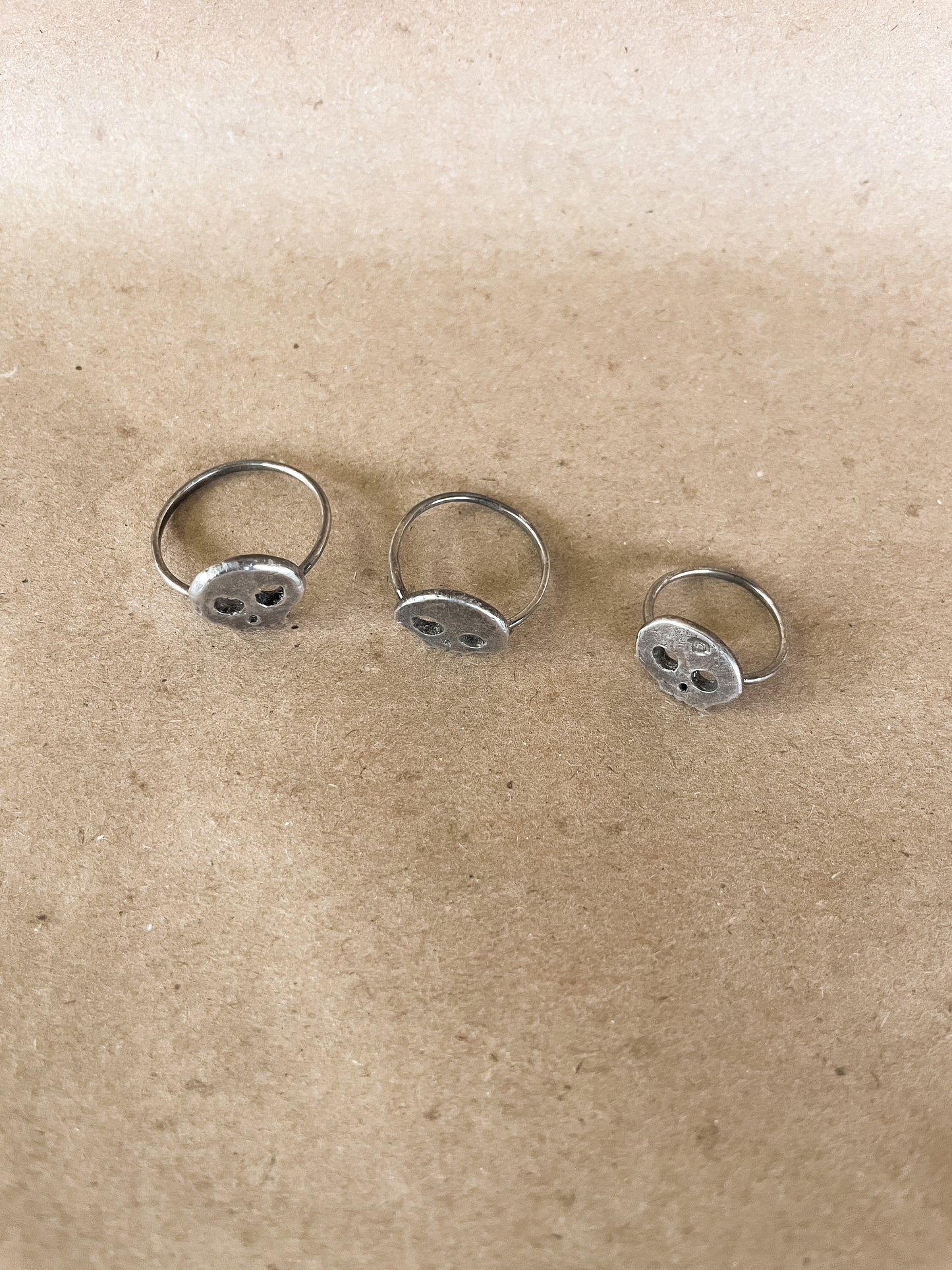 carved skull ring