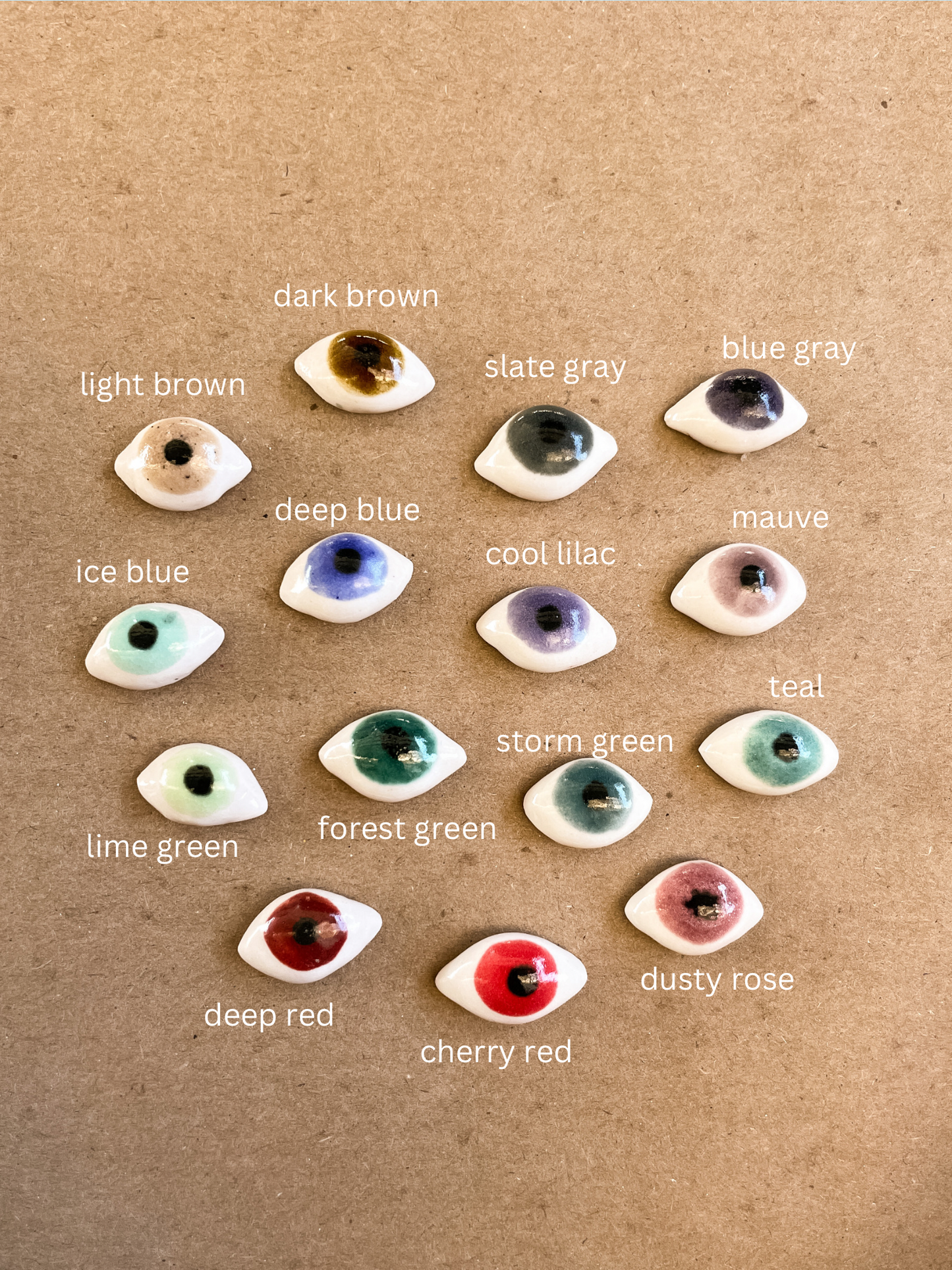 flower eye earrings