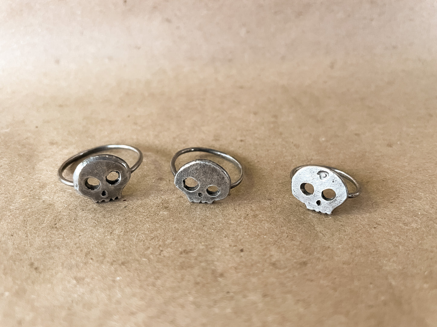 carved skull ring
