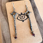 garnet scepter earrings