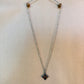 amber pyramid necklace