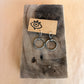 dark blue eyed ouroboros earrings