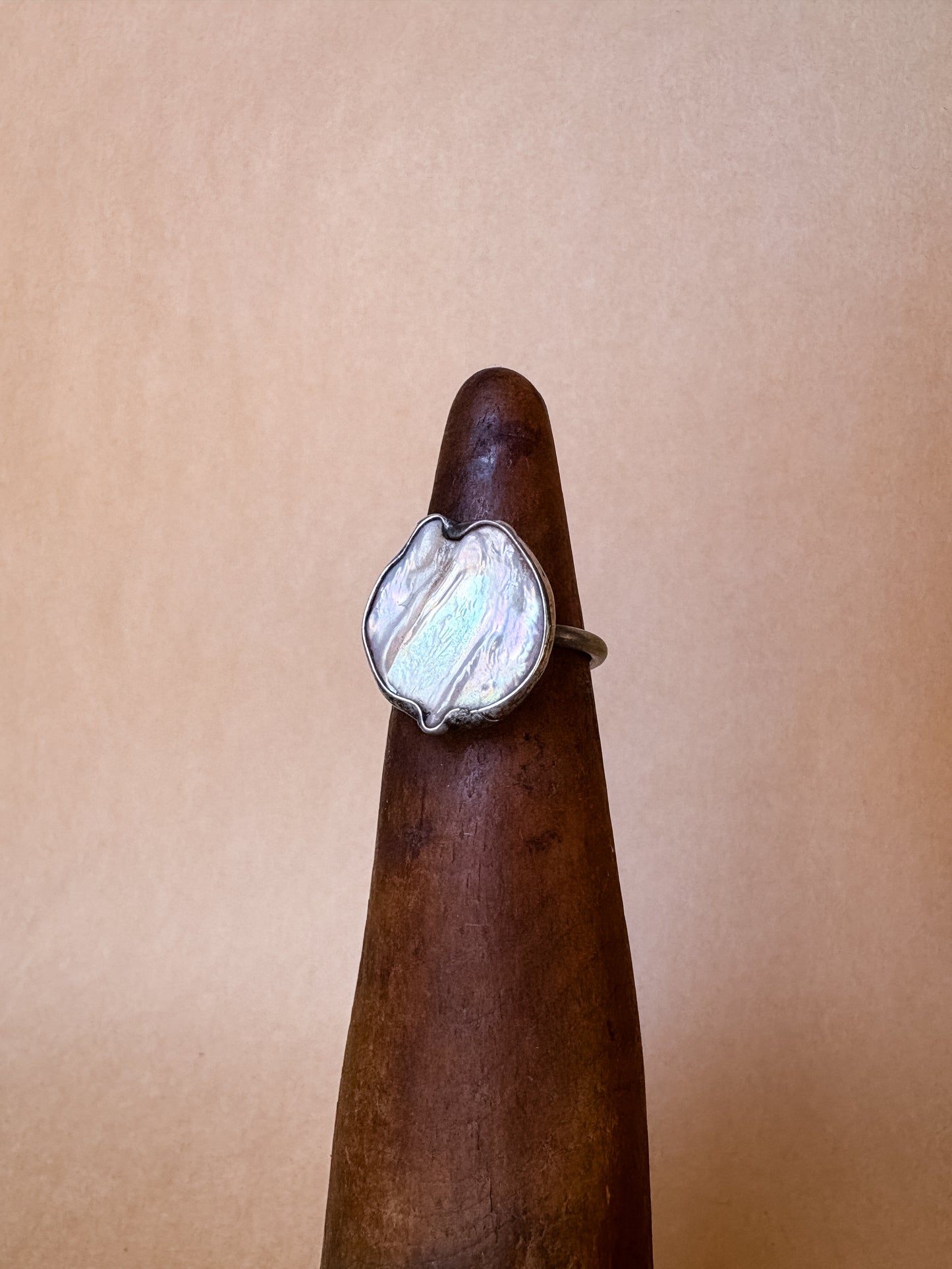 keshi pearl ring