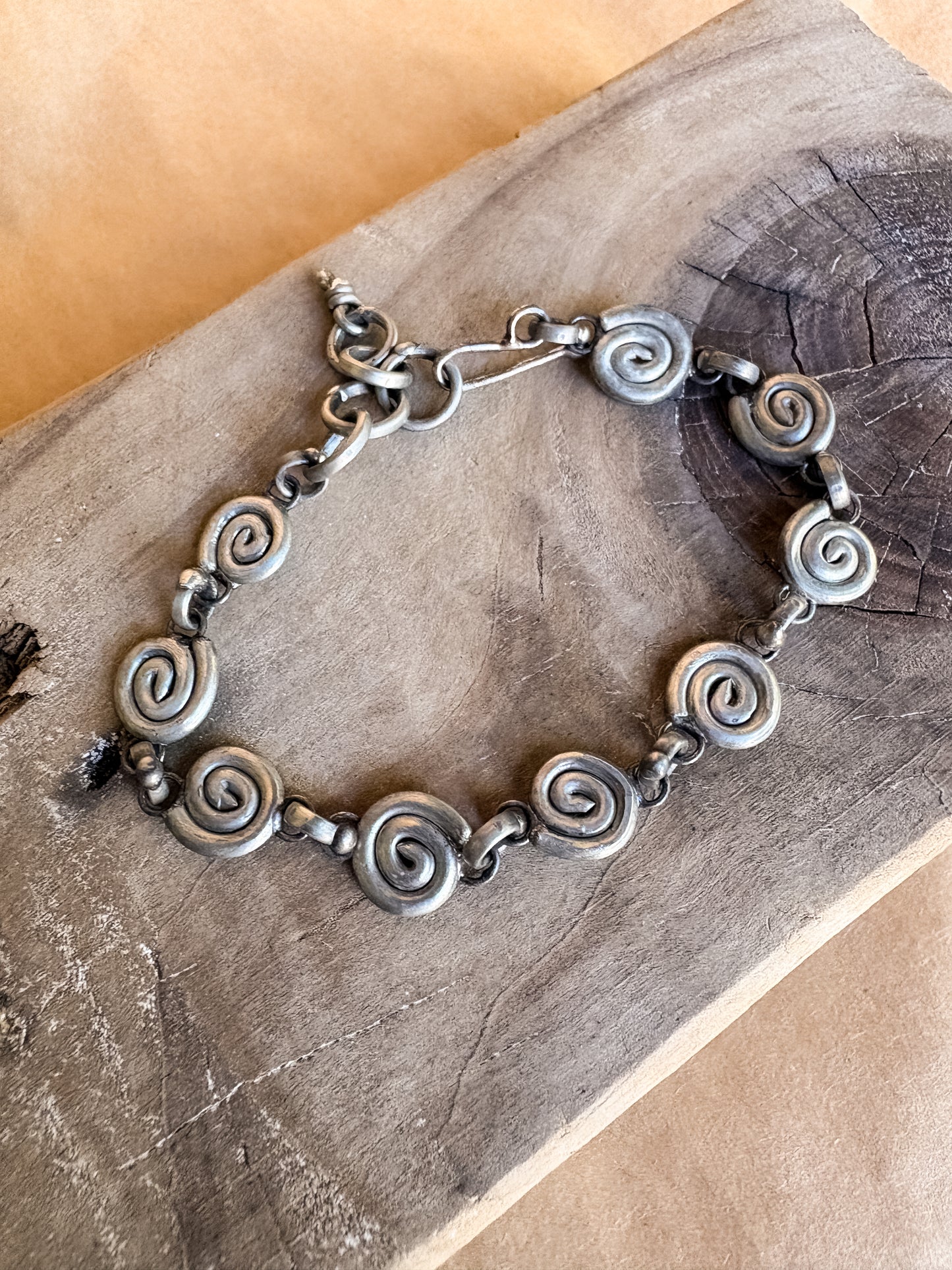 small spiral bracelet