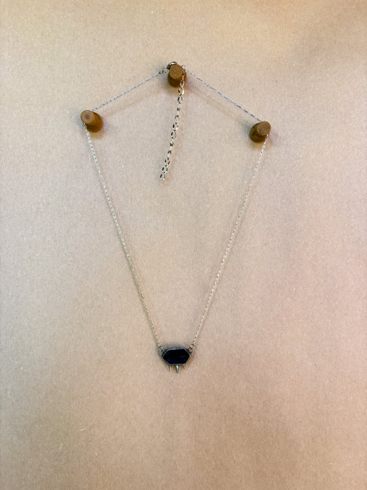 frigid crystal thread necklace