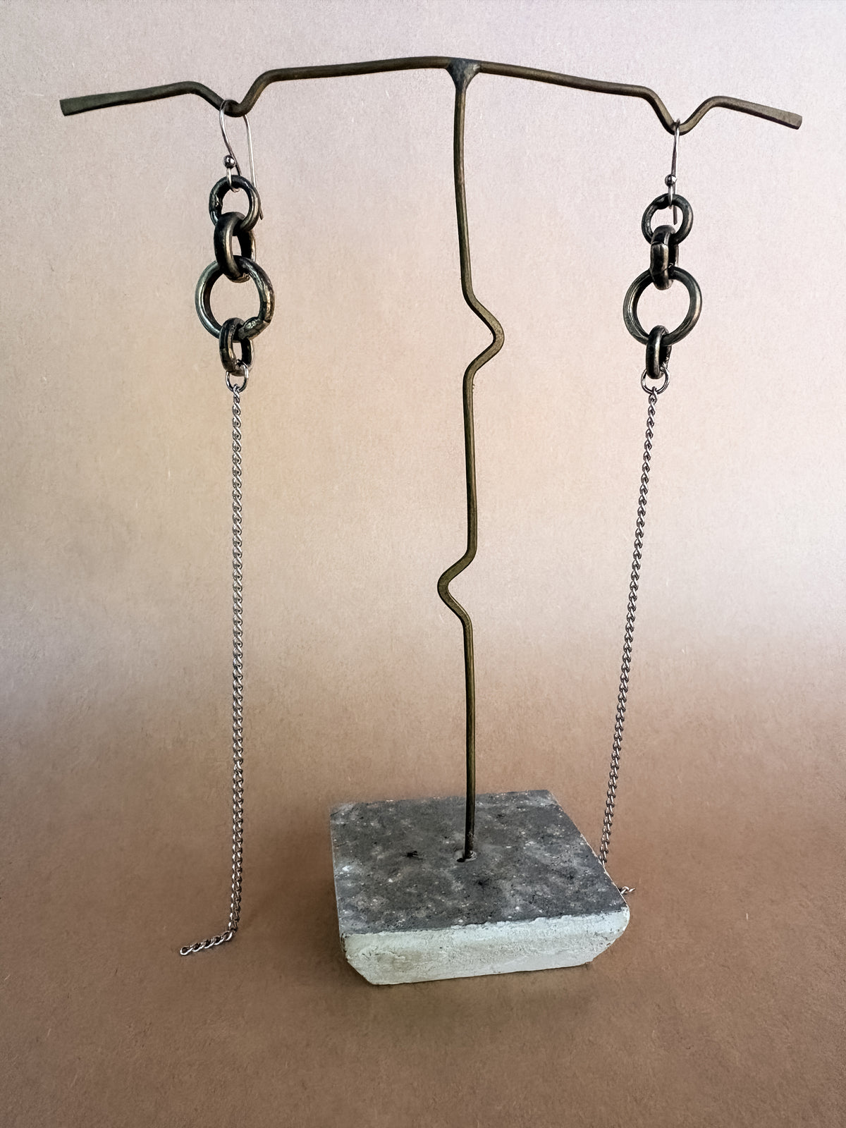metallurgist chain earrings I