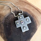 purple studded cross necklace