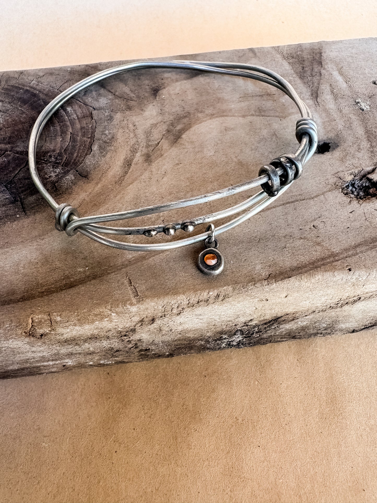 creamsicle junk bangle
