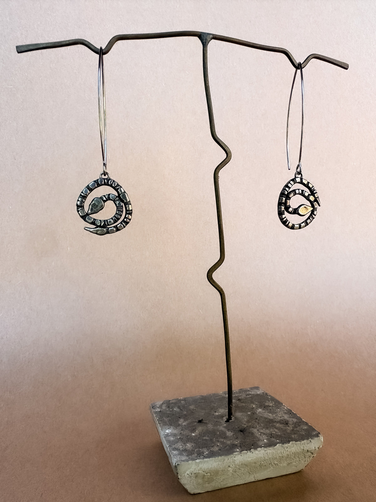 snake familiar earrings