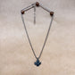 blue gemmy cross necklace