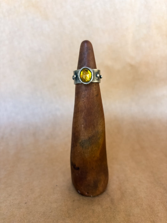 slime green knight ring