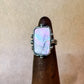 black mother of pearl bauble ring