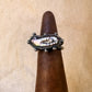 black pearl bar ring