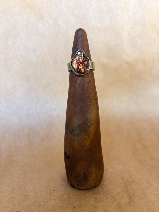 big bronze pearl ring