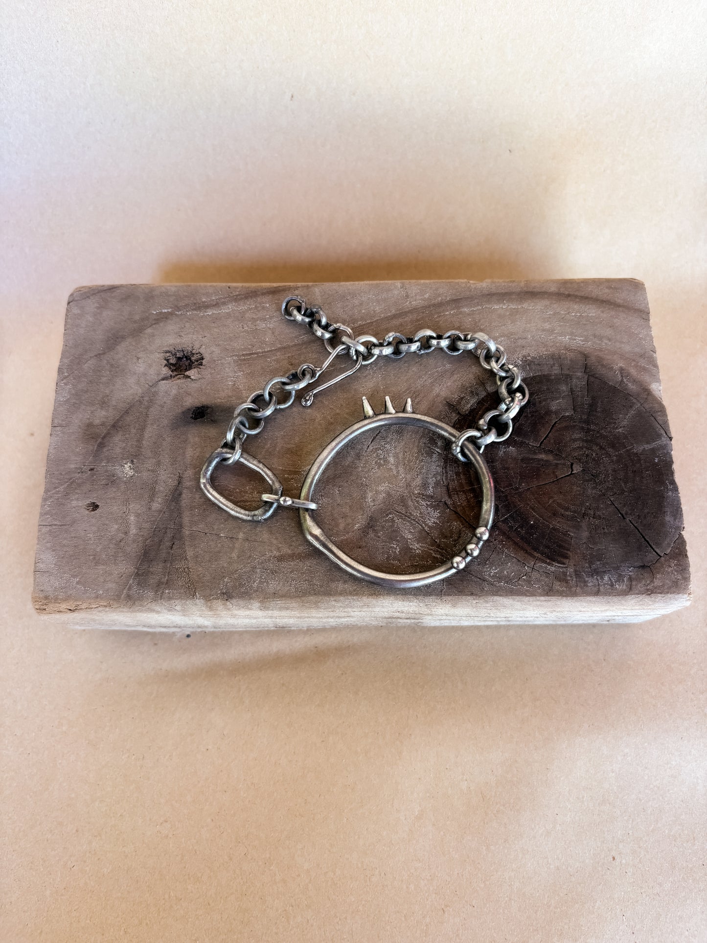 spiked portal bracelet