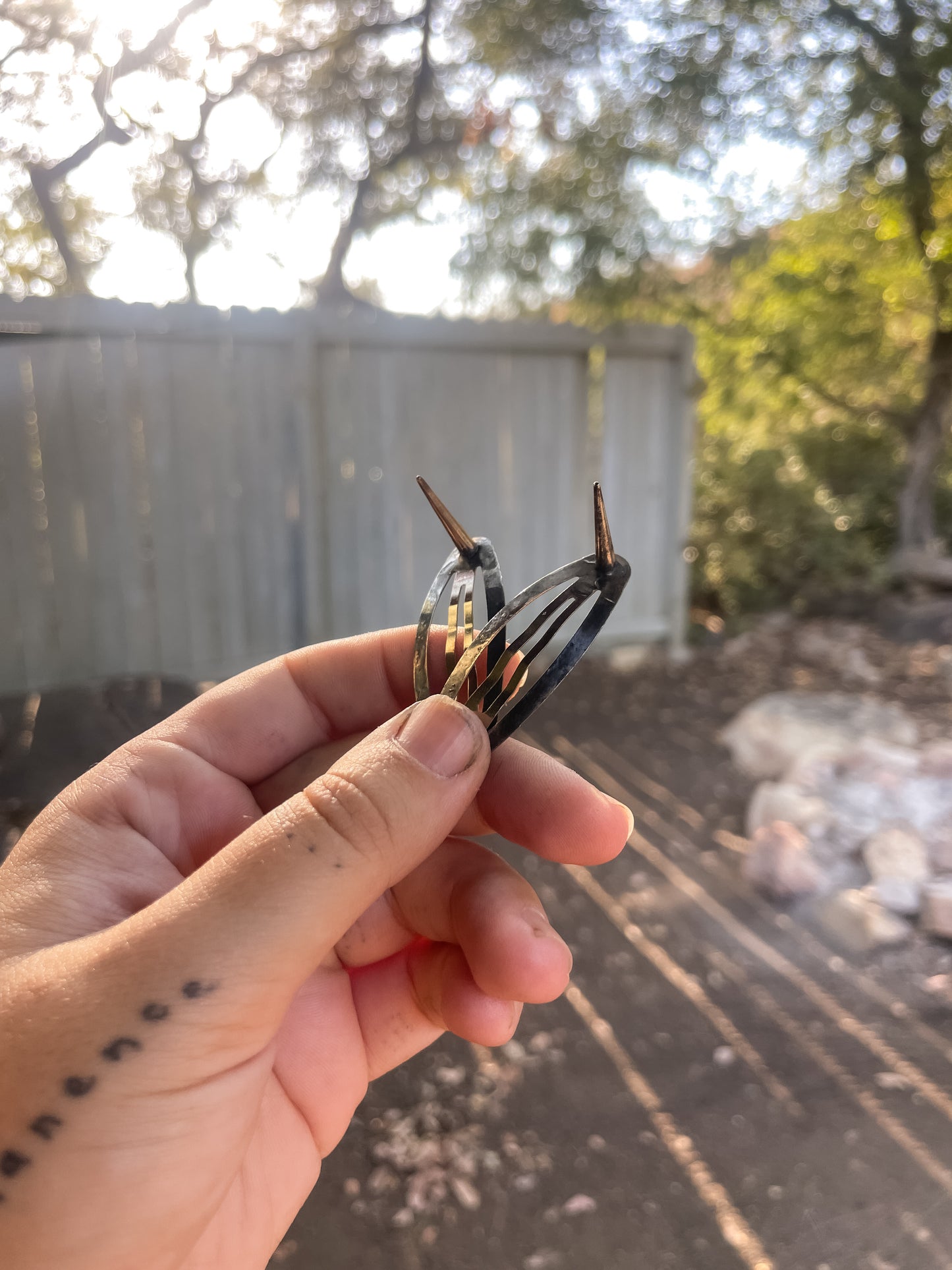 horns hair clips