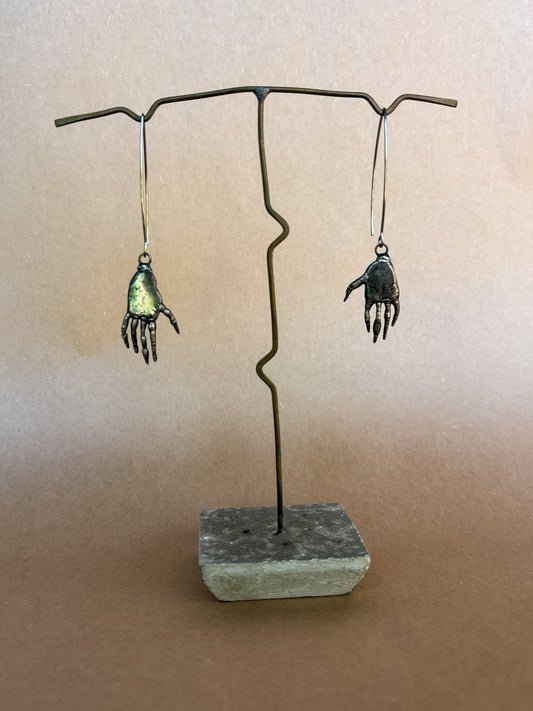 lucky hands earrings