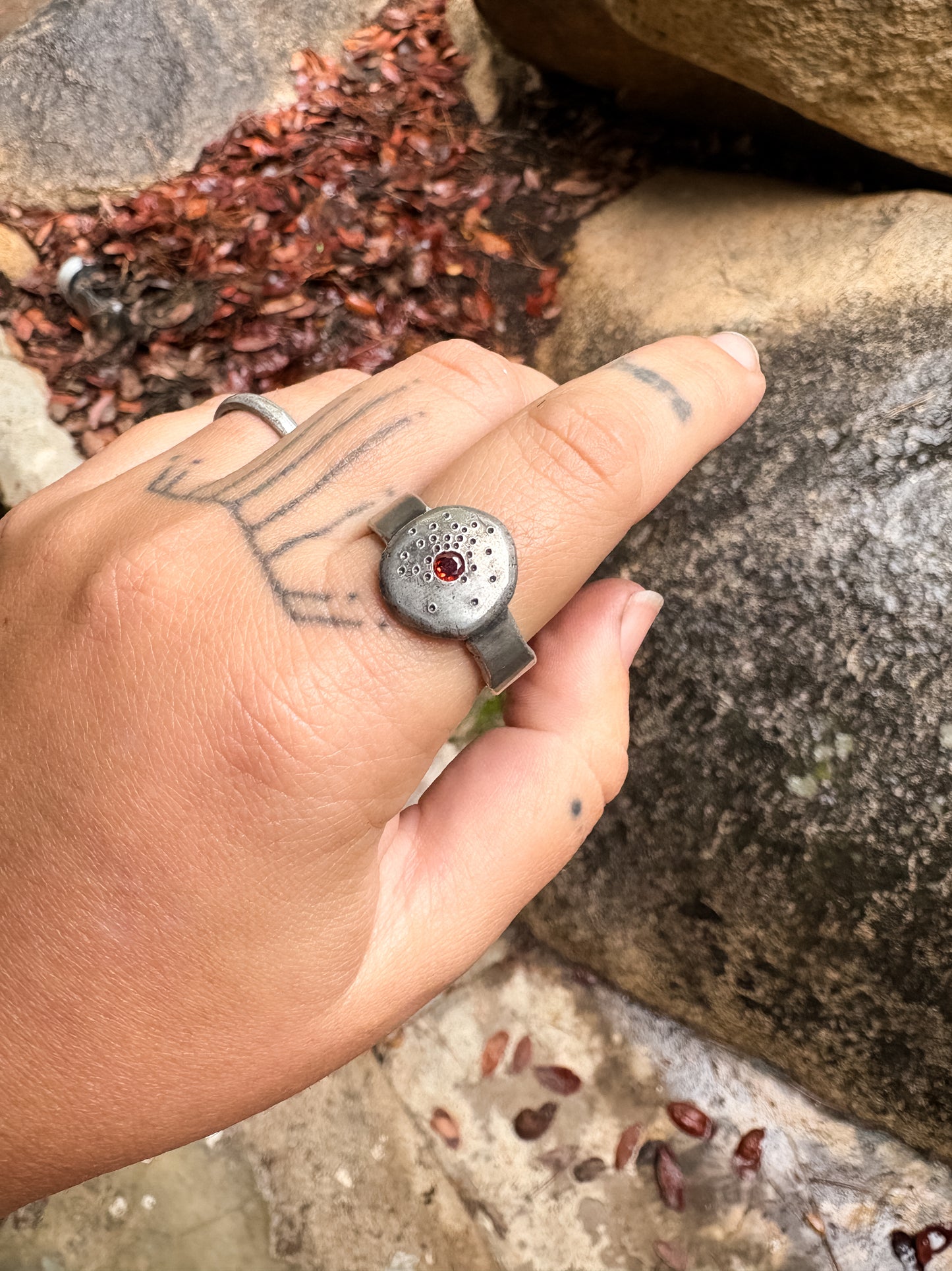 scarlet sparkle ring