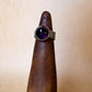 purple dome wide band ring